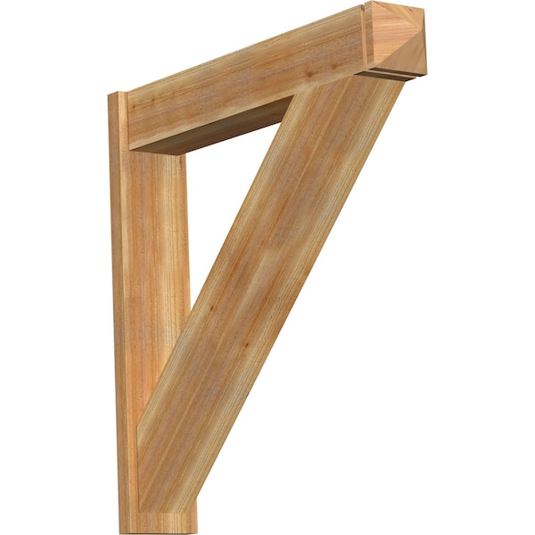 Ekena Millwork Traditional Rough Sawn Arts and Crafts Outlooker, Western Red Cedar, 8"W x 44"D x 44"H OUT08X44X44TRA03RWR - main